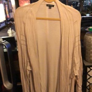 Taupe long duster by H by Halston